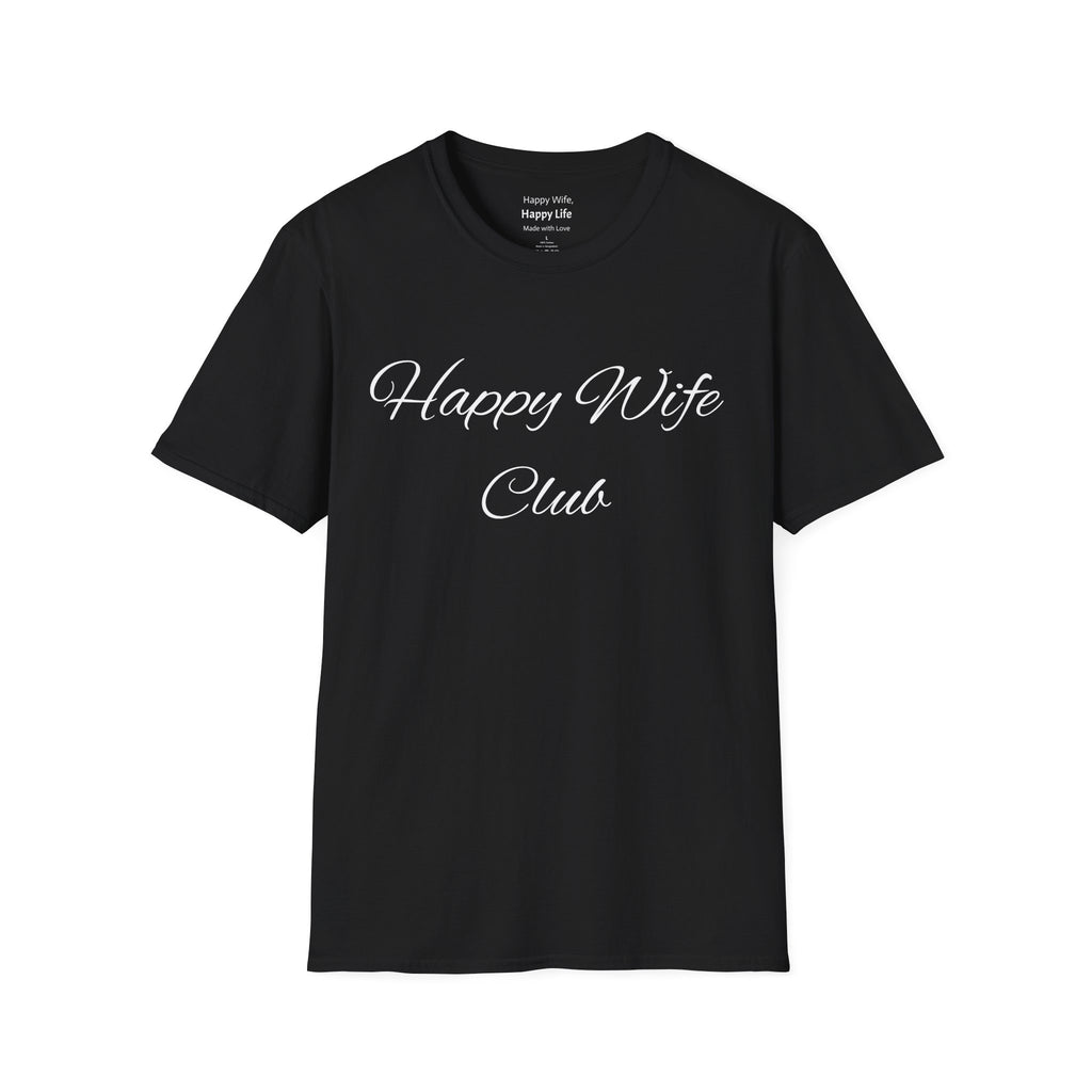 Happy Wife Club T-Shirt – Black