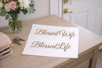 Blessed Wife, Blessed Life Sticker