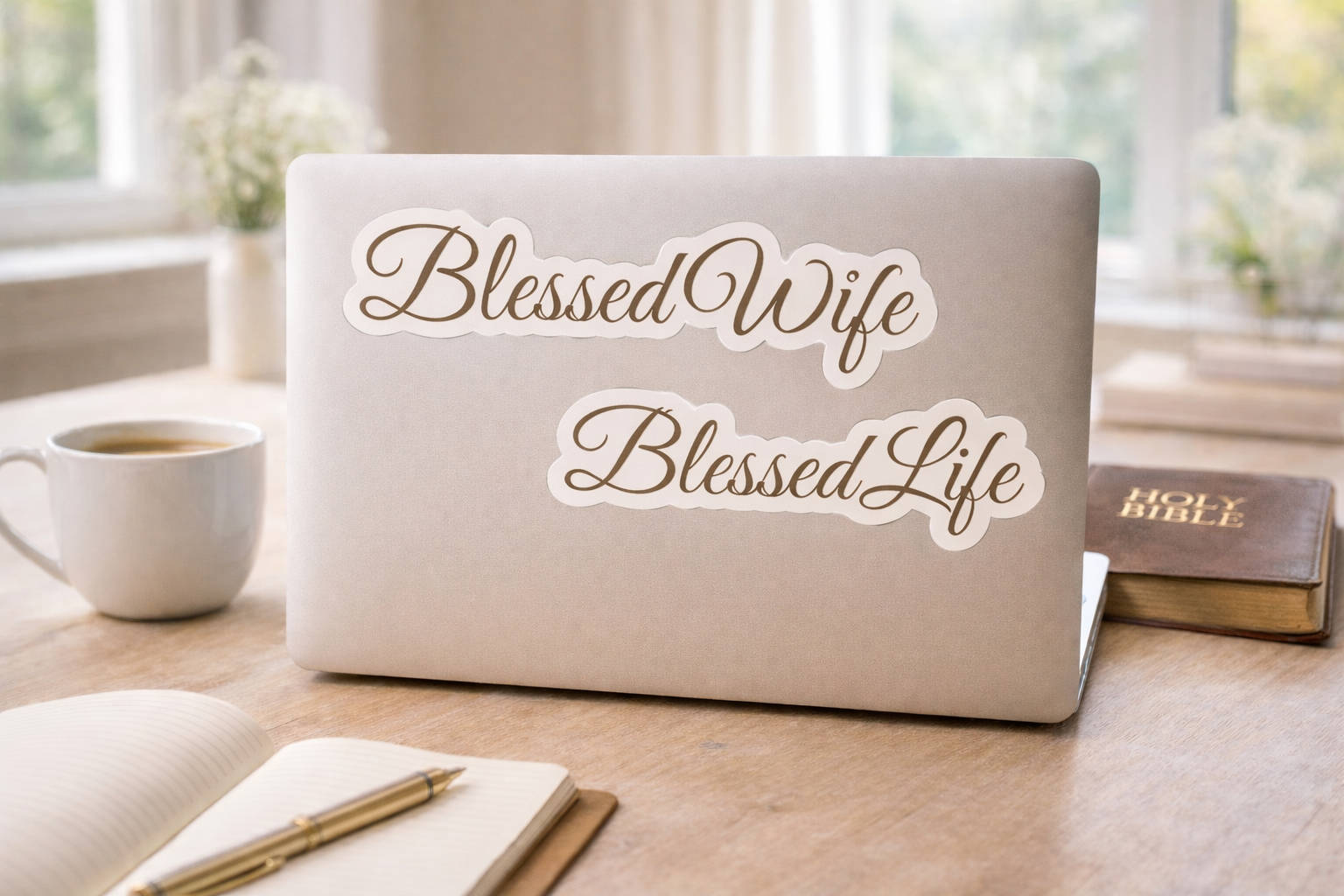 Blessed Wife, Blessed Life Sticker