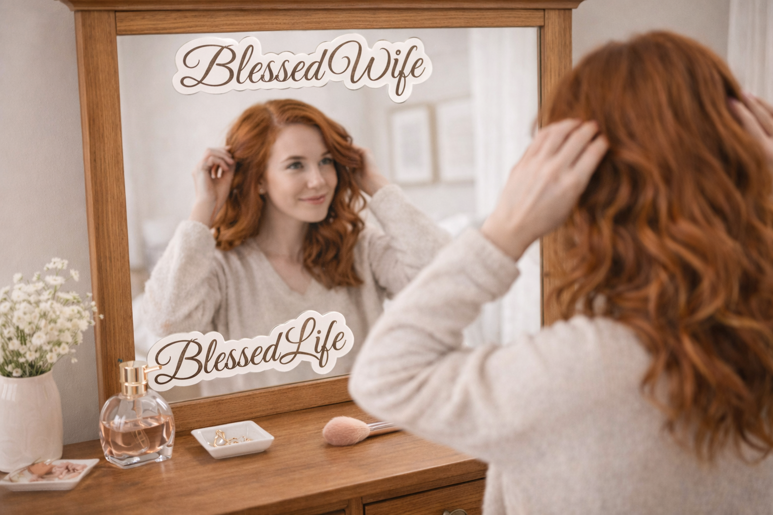 Blessed Wife, Blessed Life Sticker