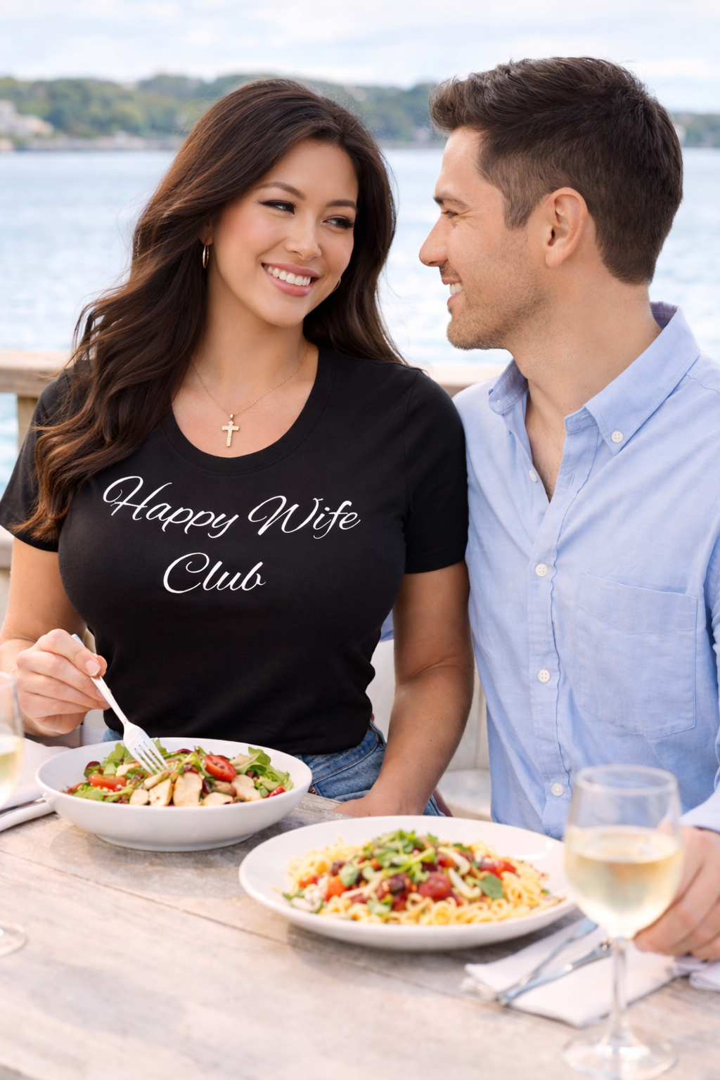 Happy Wife Club T-Shirt – Black