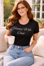 Happy Wife Club T-Shirt – Black