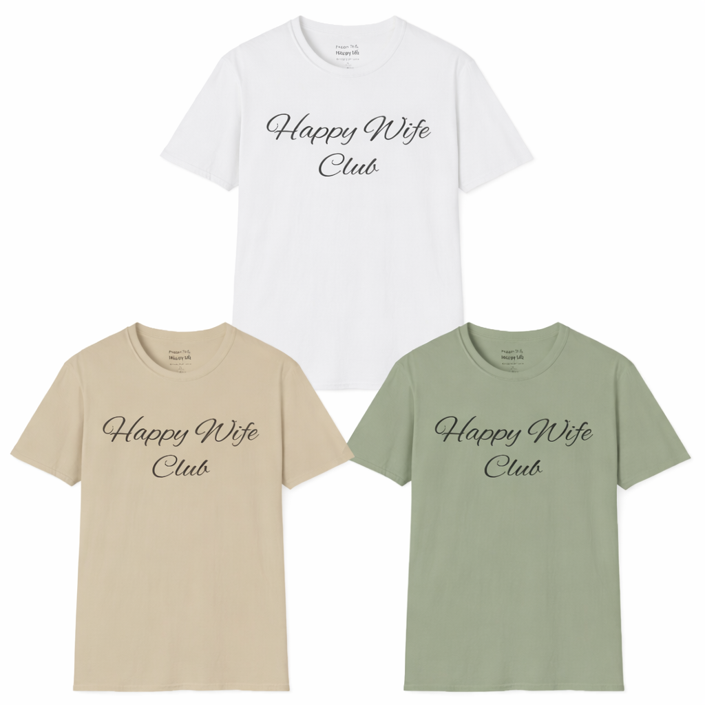 Happy Wife Club T-Shirt – Light Colors