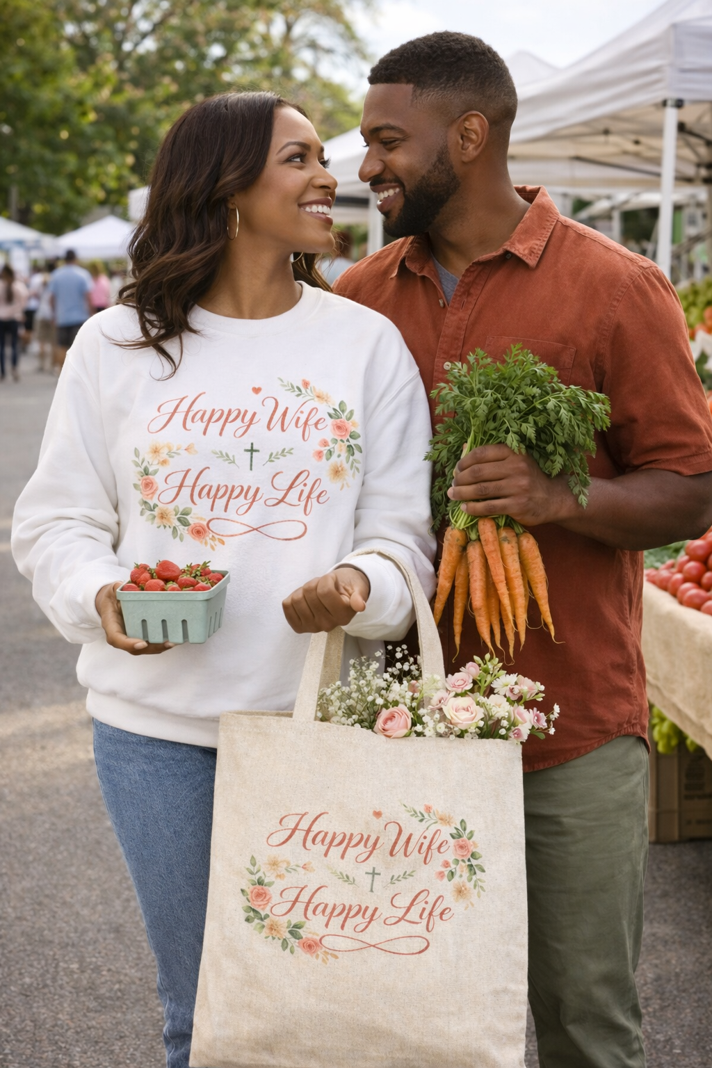 Happy Wife, Happy Life Sweatshirt