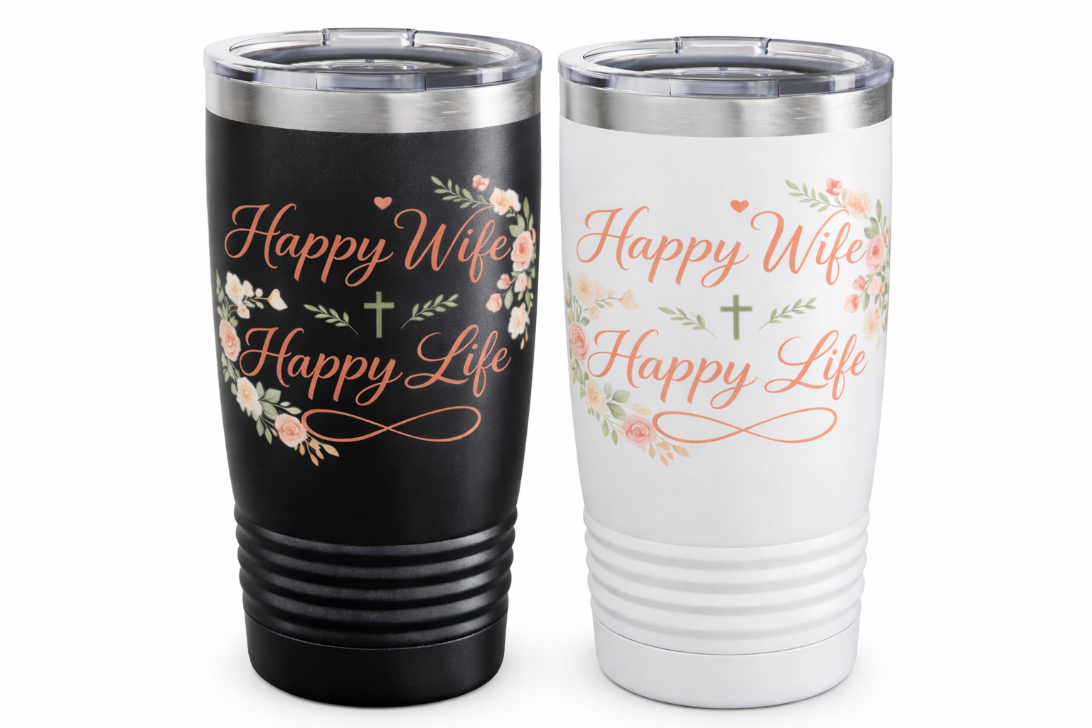 Happy Wife, Happy Life 20 oz Tumbler