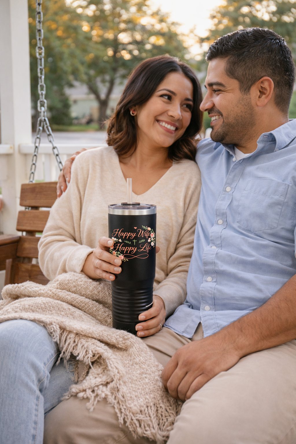 Happy Wife, Happy Life 20 oz Tumbler