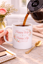 Happy Wife, Happy Life Mug