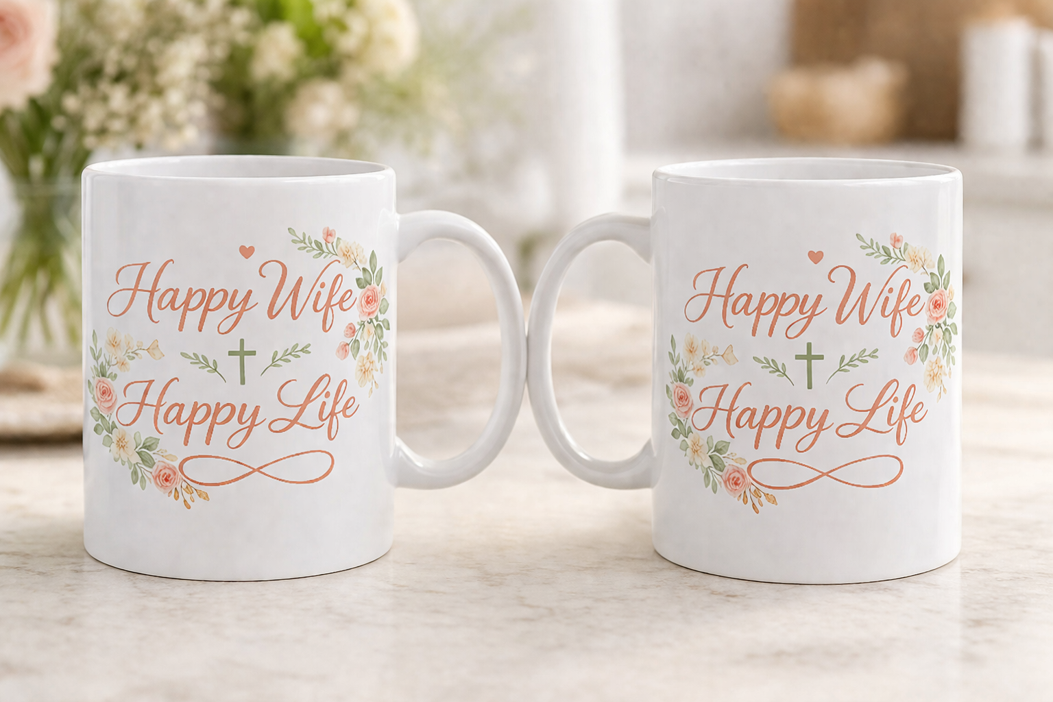 Happy Wife, Happy Life Mug