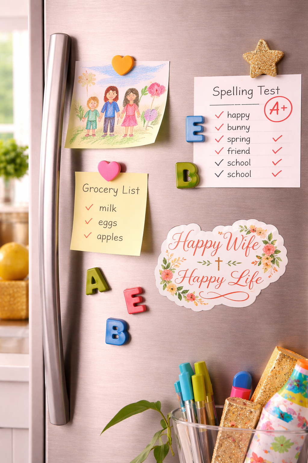 Happy Wife, Happy Life Sticker