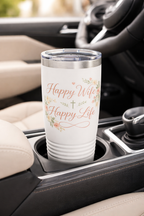 Happy Wife, Happy Life 20 oz Tumbler